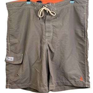 Polo Ralph Lauren Khaki Swim Shorts Board Shorts‎ Medium Beach Volleyball Men's